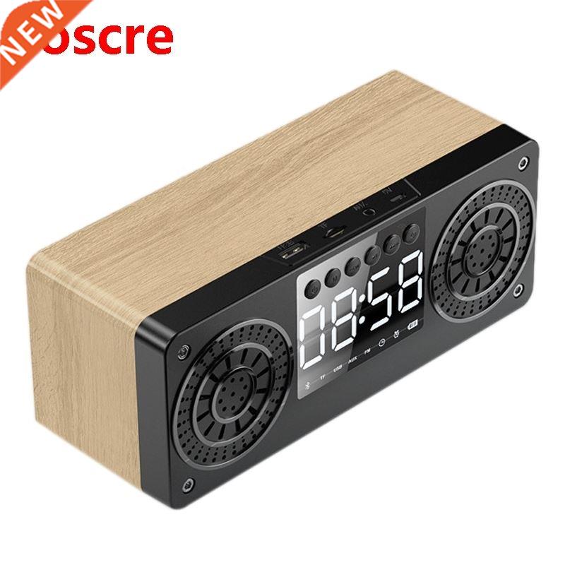 Stereo Wooden Subwoofer Bluetooth Speaker FM Rado Portable