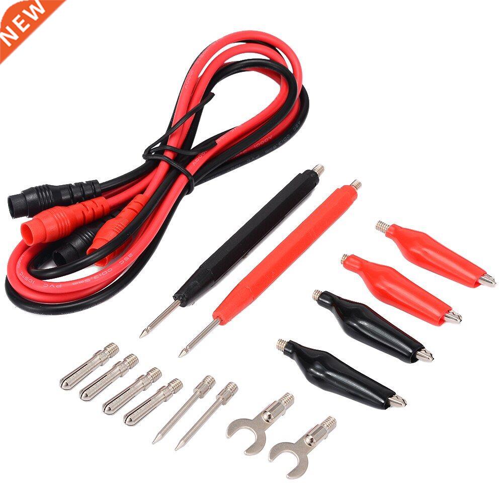 16pcs Digital Multimeter Banana Plug Probe Test Lead Cable C