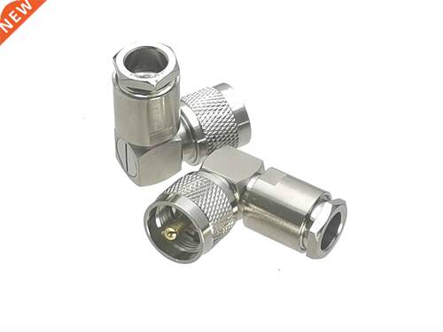1Pcs Connector UHF PL259 Male plug Right angle Clamp RG8 LMR