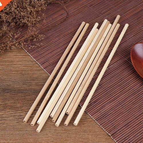 5Pcs/Set Bamboo Straw Reusable Straw 20cm Organic Bamboo Dri