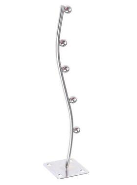 Wall Mount Waved Waterfall Hanger Rack 5 Beads Garment Displ