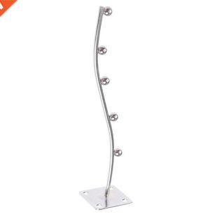 Wall Mount Waved Waterfall Hanger Rack 5 Beads Garment Displ