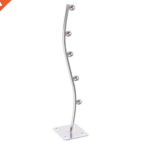 Wall Mount Waved Waterfall Hanger Rack 5 Beads Garment Displ