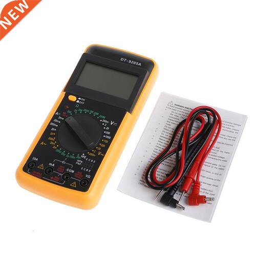DT-9205A Digital Multimeter LCD AC/DC Ammeter Resistance Cap