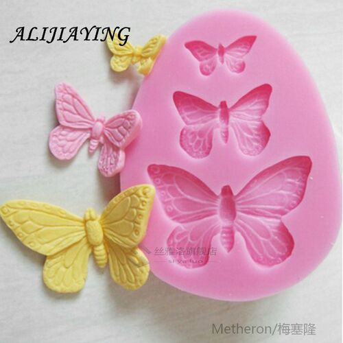 1Pcs Sugarcraft Butterfly Silicone molds fondant mold cake d