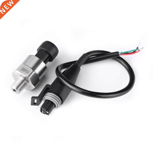 1pcs 0-30 psi Pressure Transducer 1/8NPT Thread Stainless St