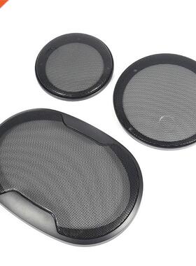 1Pair Auto Speaker Cover Car Audio Subwoofer Grille Black 4