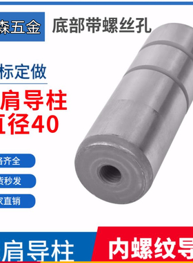 D40 无头导柱直身攻丝拉杆无肩柱带螺纹M12 40*100 110 120-350mm
