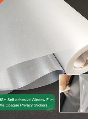 WXSHSH Frosted Window Film Matte Sun Black Self adhesive Vin