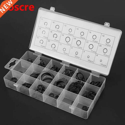 225Pcs Internal External Circlip Retaining Snap On Assortm
