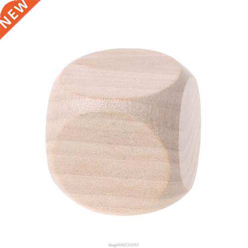 40mm Blank Wood Dice Kid Toys Printing Engraving Write Paint