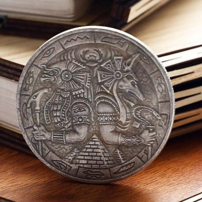 New Pyramid Wanderer Commemorative Coin Anubis And Eagle Col