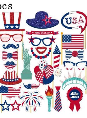 26pcs July 4th Hanging Festival Supplies Home USA Independen