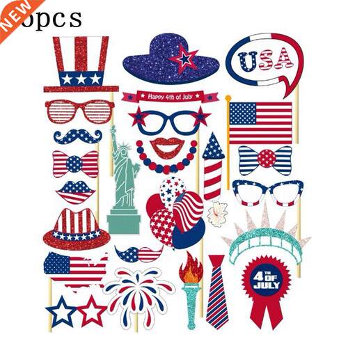 26pcs July 4th Hanging Festival Supplies Home USA Independen