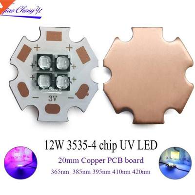 12W 3535 Ultra Violet UV 365nm 380nm 395nm 420nm 4Chips DC3V