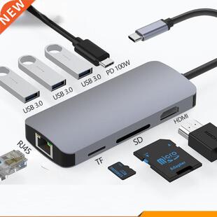 USB 3.1 Type-C Hub To Adapter 4K Thunderbolt 3 USB C Hub wit