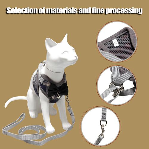Small Dog Harness and Leash Set Comfortable Stylish Pet Vest