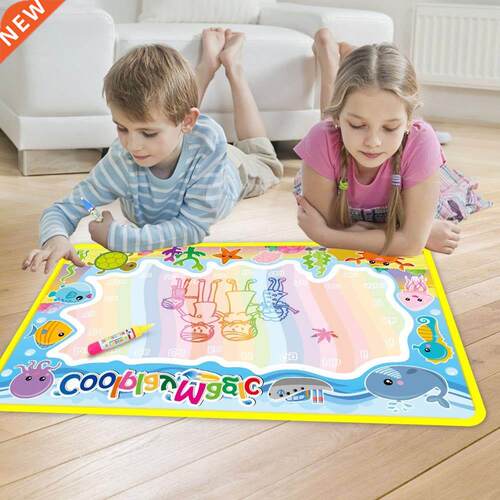 8 Types Water Drawing Mat & 2 Pens Water Doodle Mat