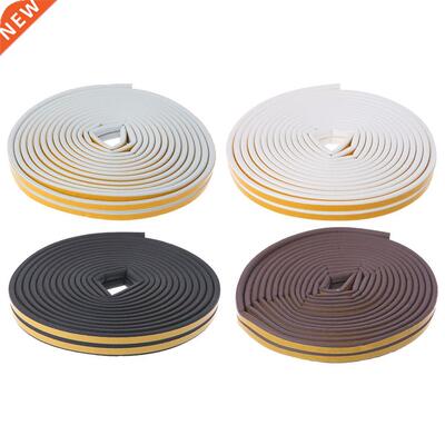1Pc 10M D-Type Foam Draught Self Adhesve Wndow Door Exclud
