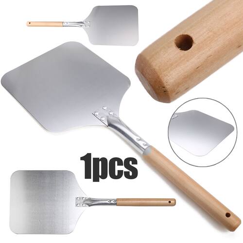 58cm Length Wood Aluminum Pizza Peel Small Square Pizza Lift