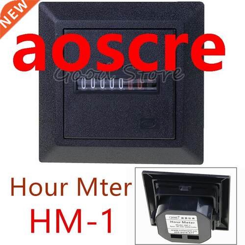 1PCS HM-1 Black register disply AC220-240V 50HZ AC380V60HZ 0