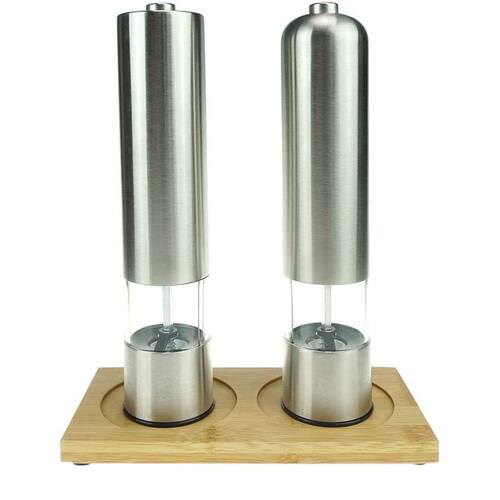 2 Pcs Set Electric Pepper Grinder or Salt Grinder Automatic