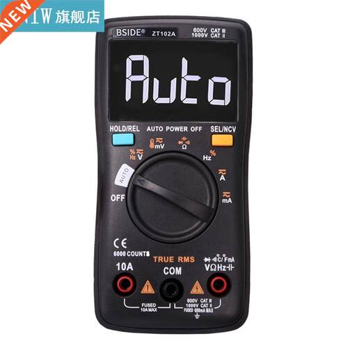 ZT-102A Digital Multimeter 6000 Counts Backlight AC/DC Ammet