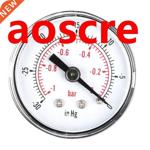 -1~0bar -30~0inHg Dual Scale Axial Air 1/8BSPT Vacuum Pressu