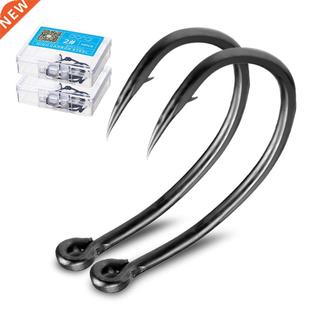 DONQL 10/20pcs Curve Fishing Hooks Set Barbed Fishhook Coate