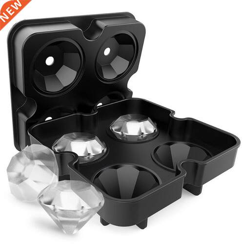 Silicone 4 Cavity Ice Cube Maker Food Grade Soft Silicone Ec