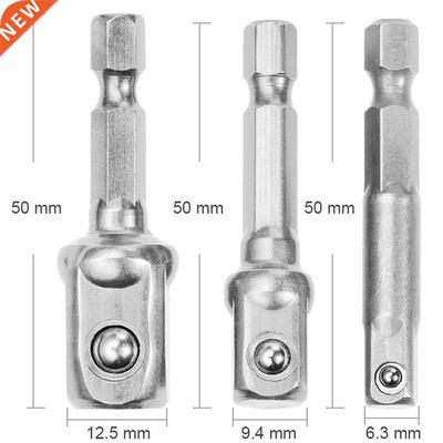 Newest Chrome Vanadium Steel Socket Adapter Hex Shank to 1/4
