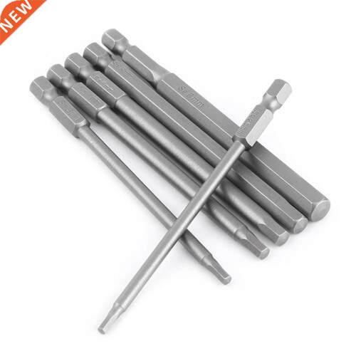 6PCS 100mm Magnetic Screwdriver Bit Set Hexagon Head Tool Bi