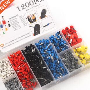 1200pcs Wre Tube Termnal Kt Ferrule nsulated Wrng Cr