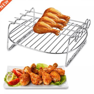 Baking Tray Skewers Air Fryer Stainless Steel Holder BBQ Bar