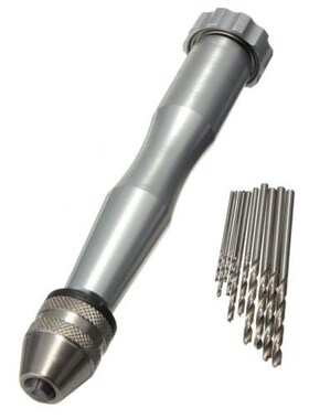 Mini Micro Hand Drill Drilling With Keyless Chuck +10 Twist