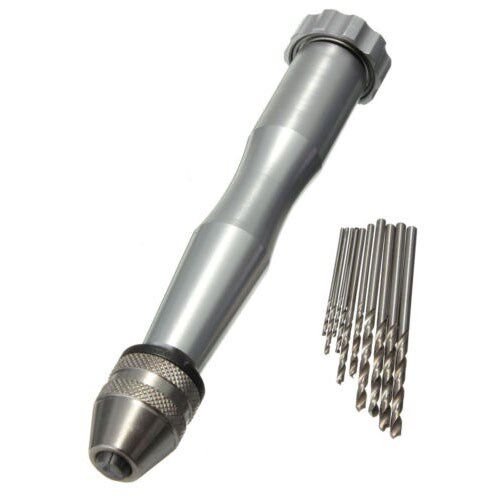 Mini Micro Hand Drill Drilling With Keyless Chuck +10 Twist