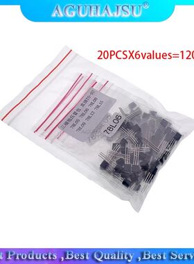 20PCSX6values=120pcs 78L05 78L06 78L08 78L09 78L12 78L15 TO-