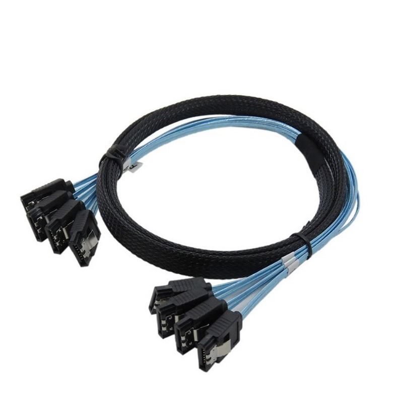 2 Kinds SATA III Cable 12Gbps 7pin Female Straig To Straig