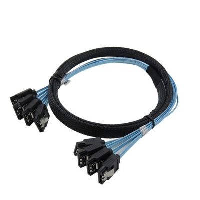 2 Kinds SATA III Cable 12Gbps 7pin Female Straig To Straig