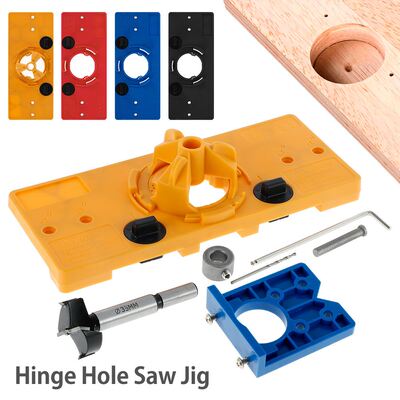 Cup Style Hinge Hole Jig Set Woodworking 35mm Concealed Hing
