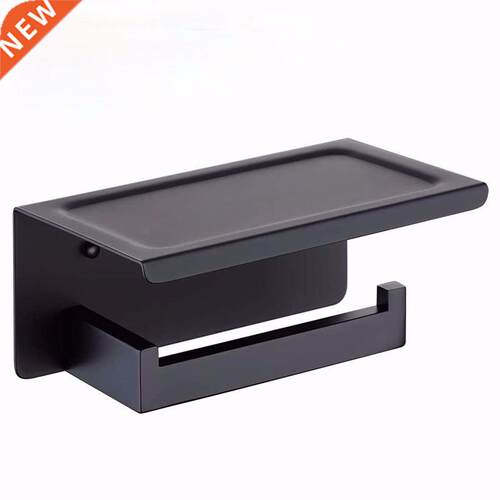 Toilet Paper Holder with Shelf, Stainless Steel Paper Roll H