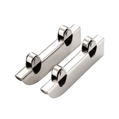 4pc Stainless steel pulley 5mm glass sliding door wheel clam