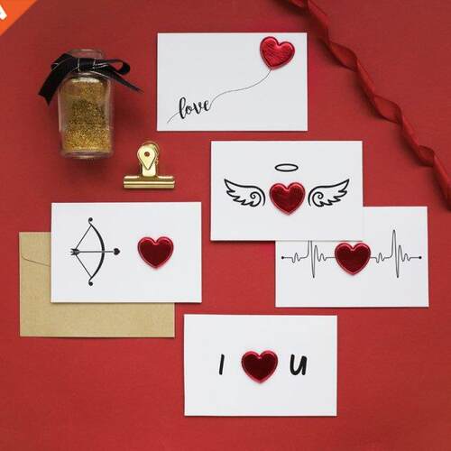 New 1Pc Cards Valentines Day Gift Love Postcard Wedding Invi