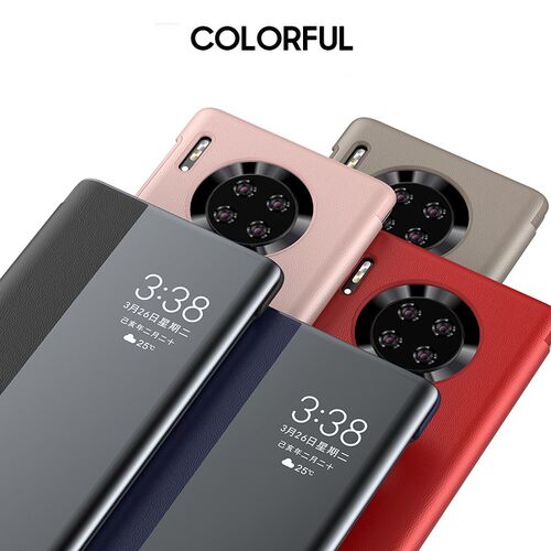 Original for Huawei Mate 30 Pro flip leather case Smart tou