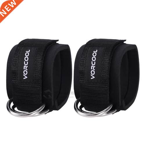 2pcs Sport Ankle raps Padded D-ring Ankle Cuffs for Gym Wo