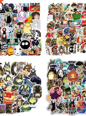 50PCS Miyazaki Hayao Anime Kawaii Totoro Stickers Moving Ca