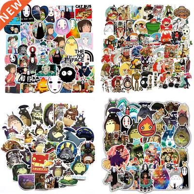 50PCS Miyazaki Hayao Anime Kawaii Totoro Stickers Moving Ca