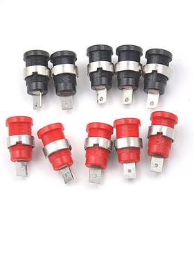 10 PCS m Banana Female Jack Socket Panel Mount Bndng Pos