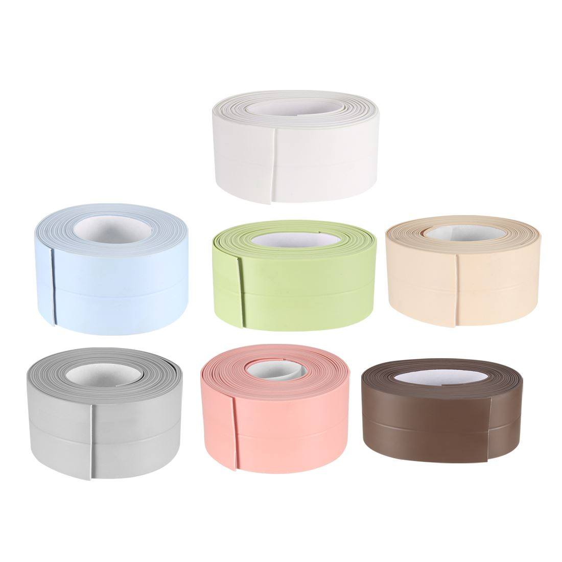 2 Pcs 38mm 22mm Width Caulk Strip Flexible Self Adhesive Tap