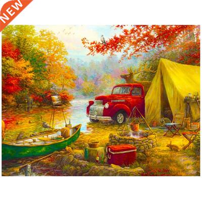DIy Diamond Painting Nice Camping Kit for Adult,Full Drill R